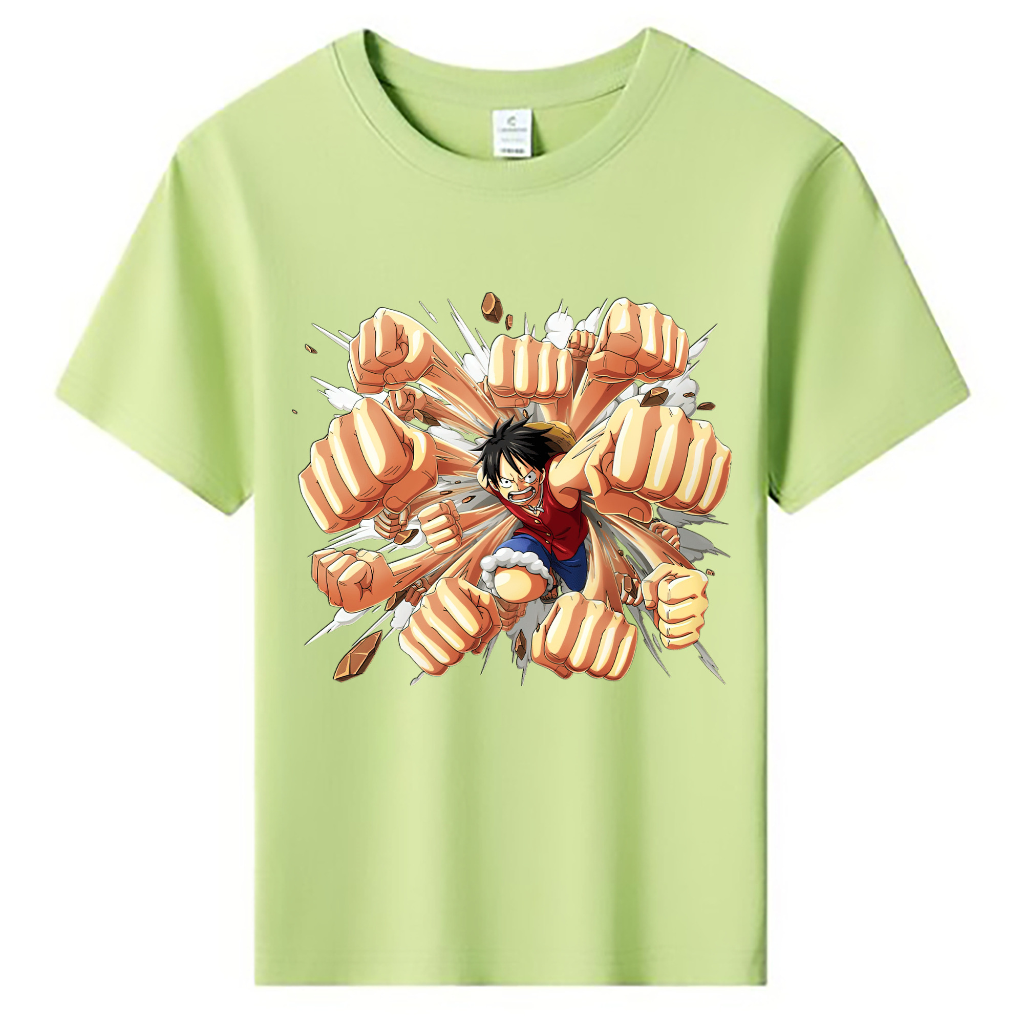 （画像用） ワンピース モンキー・D・ルフィ ONE PIECE Monkey D. Luffy 綿100％キッズTシャツ（フロントプリント）